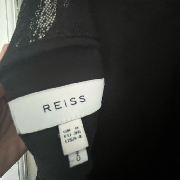 Never worn black Reiss dress with lace - Picture 4 of 4